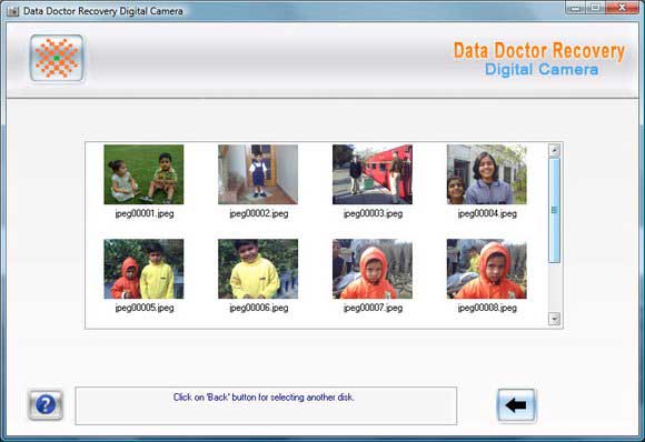 Data Recovery Doctor Digital Camera screen shot