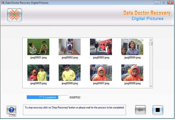 Data Doctor Recovery Digital Pictures screen shot