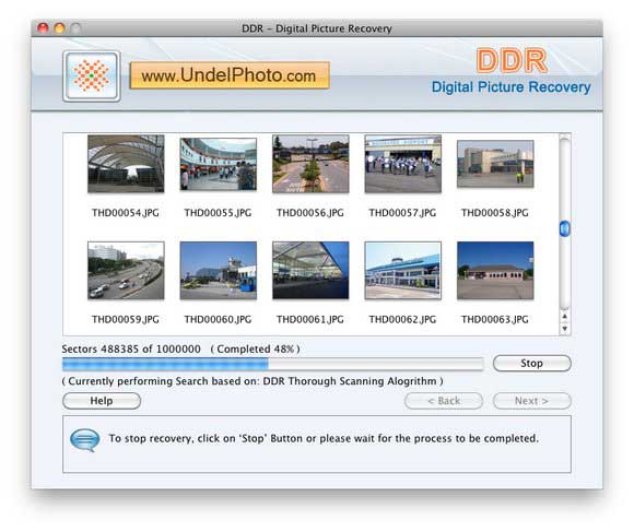 Screenshot of Photo Recovery for Mac