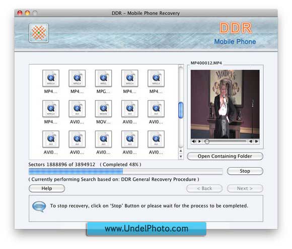 Screenshot of Mac Retrieve Deleted Files